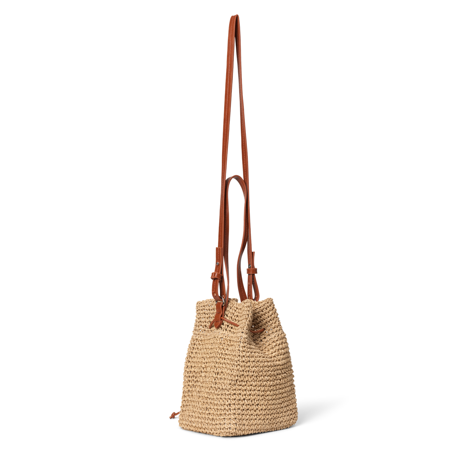 Day Natural Straw Bucket Beige