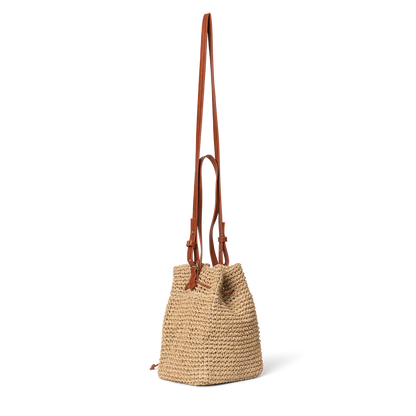 Day Natural Straw Bucket Beige