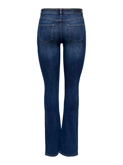 Onlblush Mid Flared Dnm Tai021 Noos Blå
