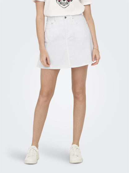 ONLEDEN A-SKIRT DNM PIM Hvit