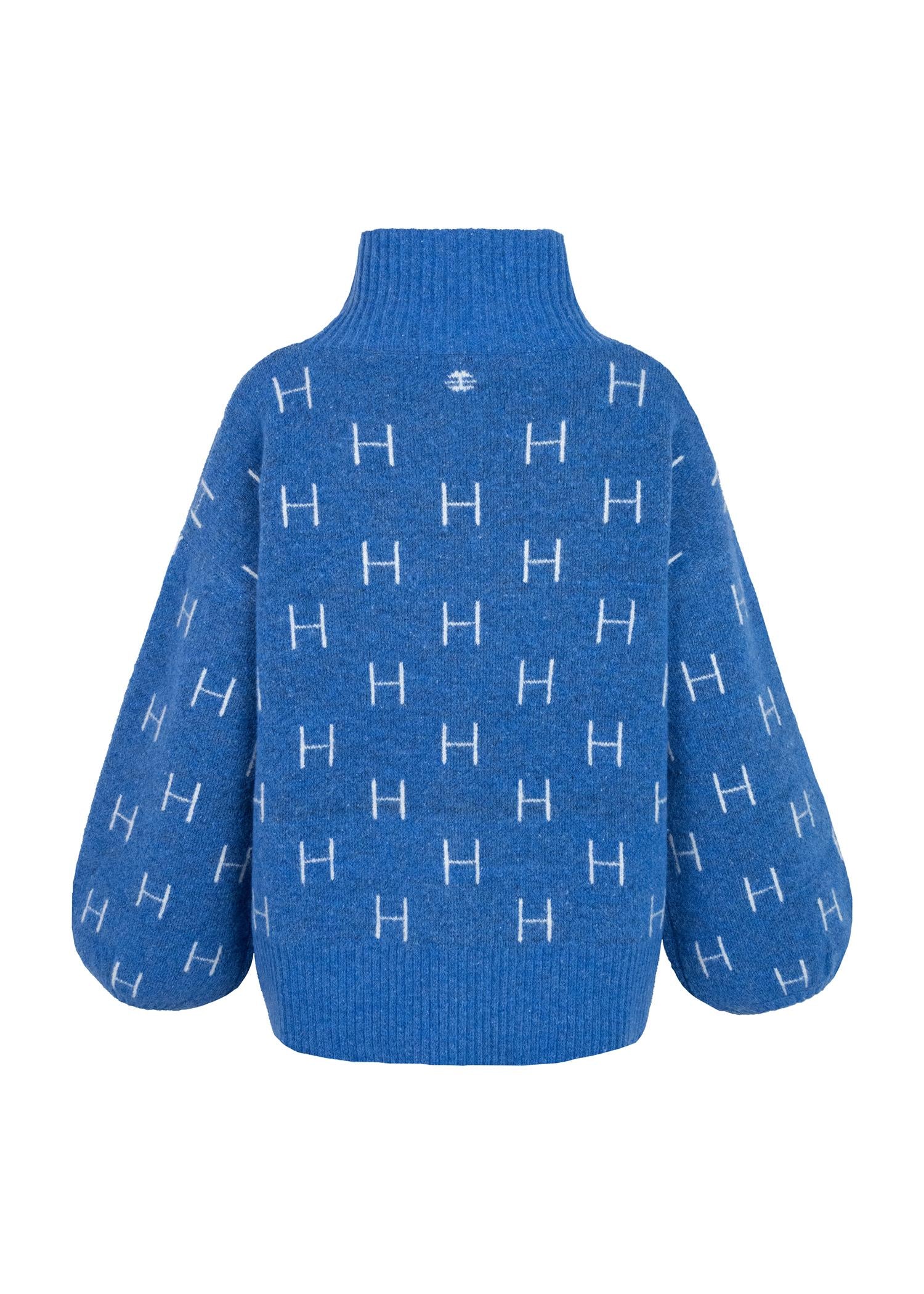 Fam Short Sweater Blå