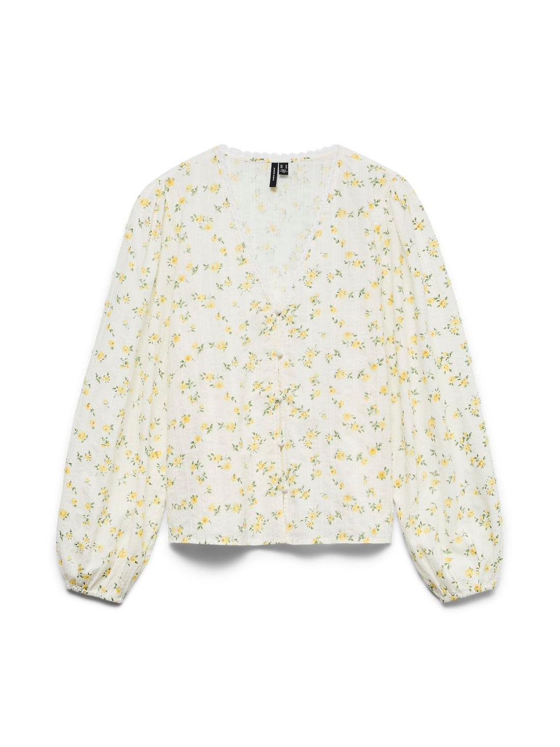 Vmaya Sofia Ls V-Neck Top Wvn Gul
