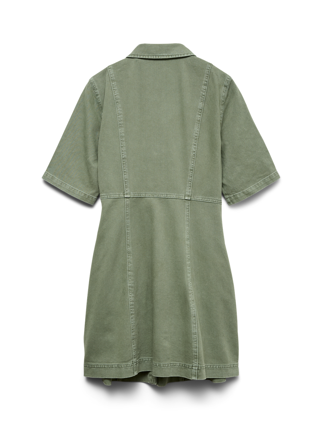 Vmdaisy 2/4 Short Denim Dress Noos Grønn
