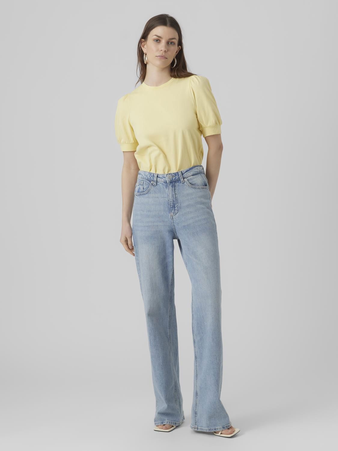 Awkerry 2/4 O-Neck Top Noos Gul