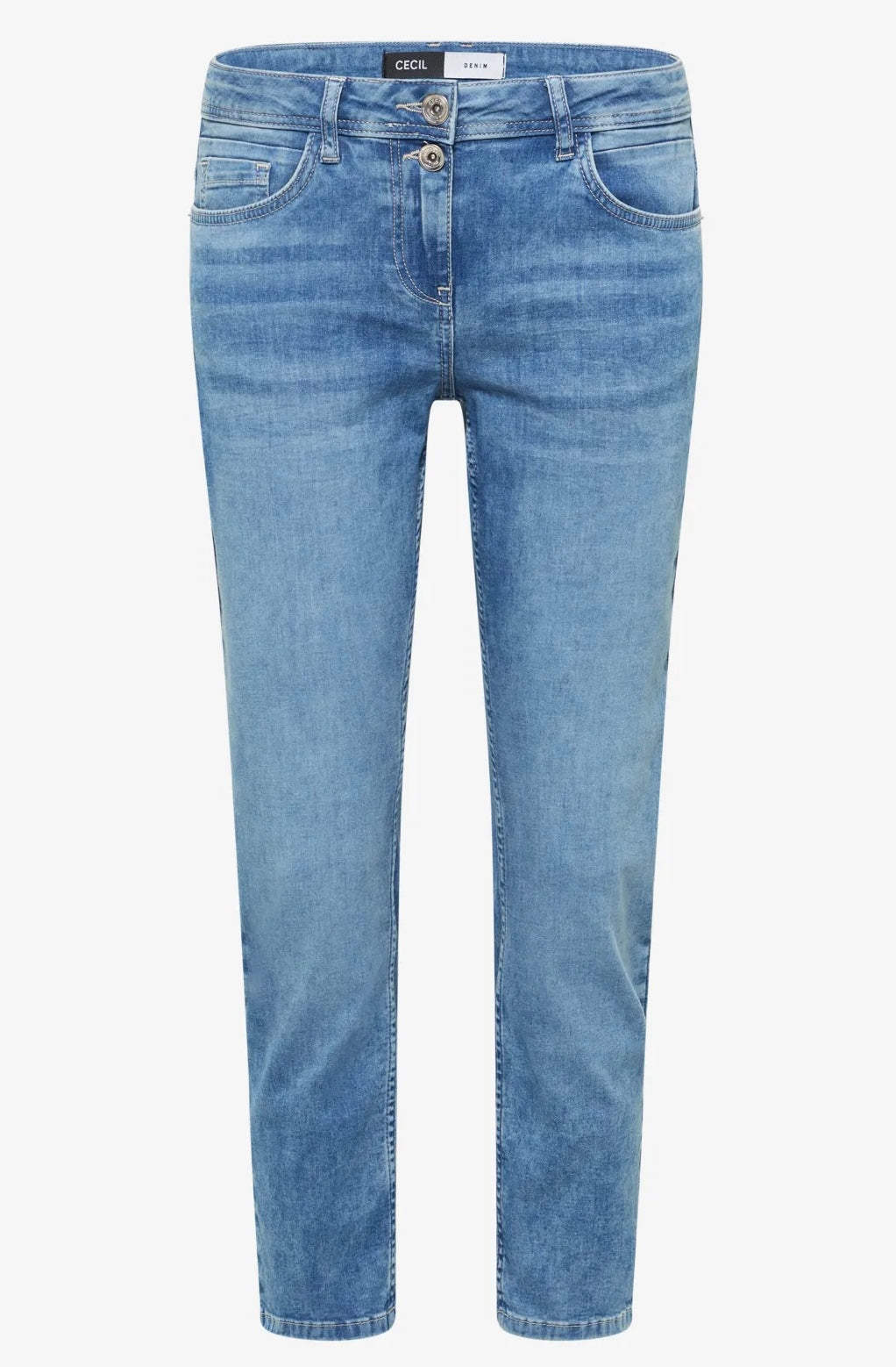 SCARLETT JEANS 26 BENLENGDE Blå