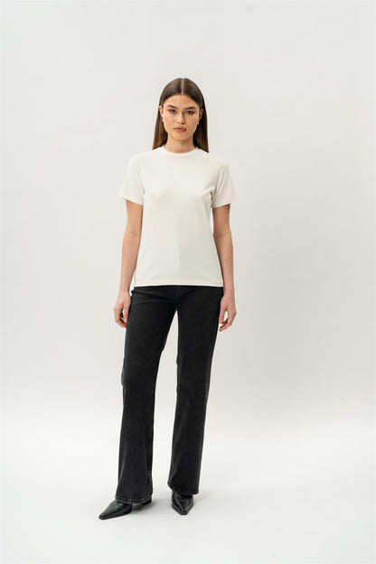 Fitted Pima T-shirt Off-White