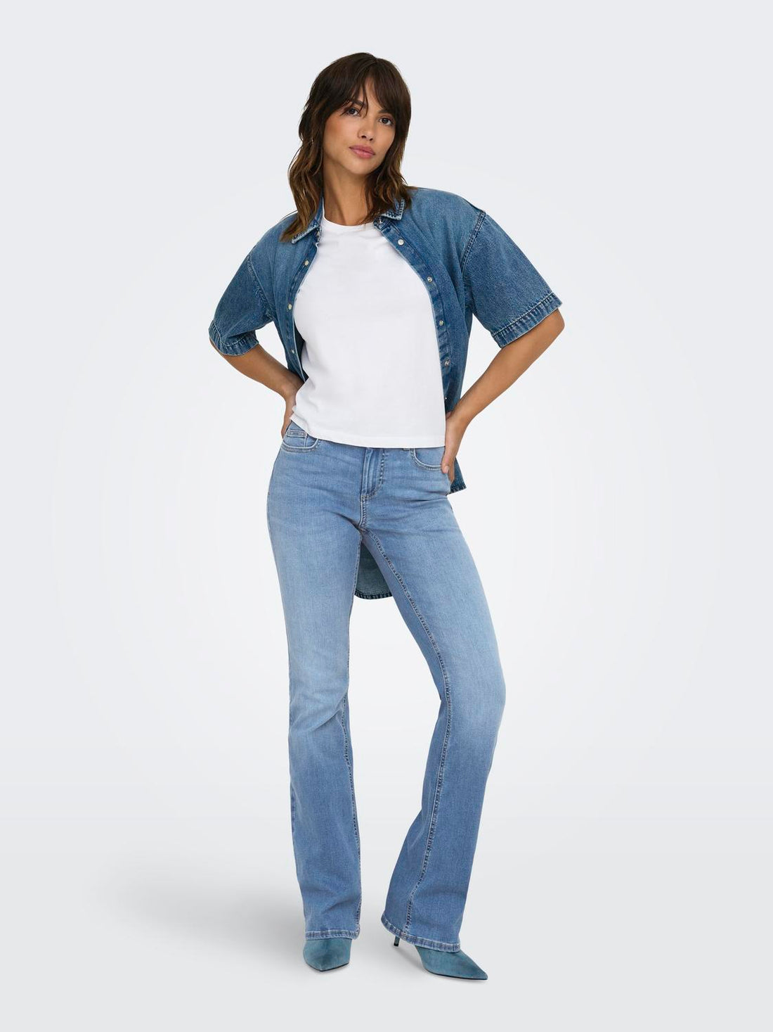 Onlblush Mw Back Pock Fla Tai222 Dnmnoos Blå