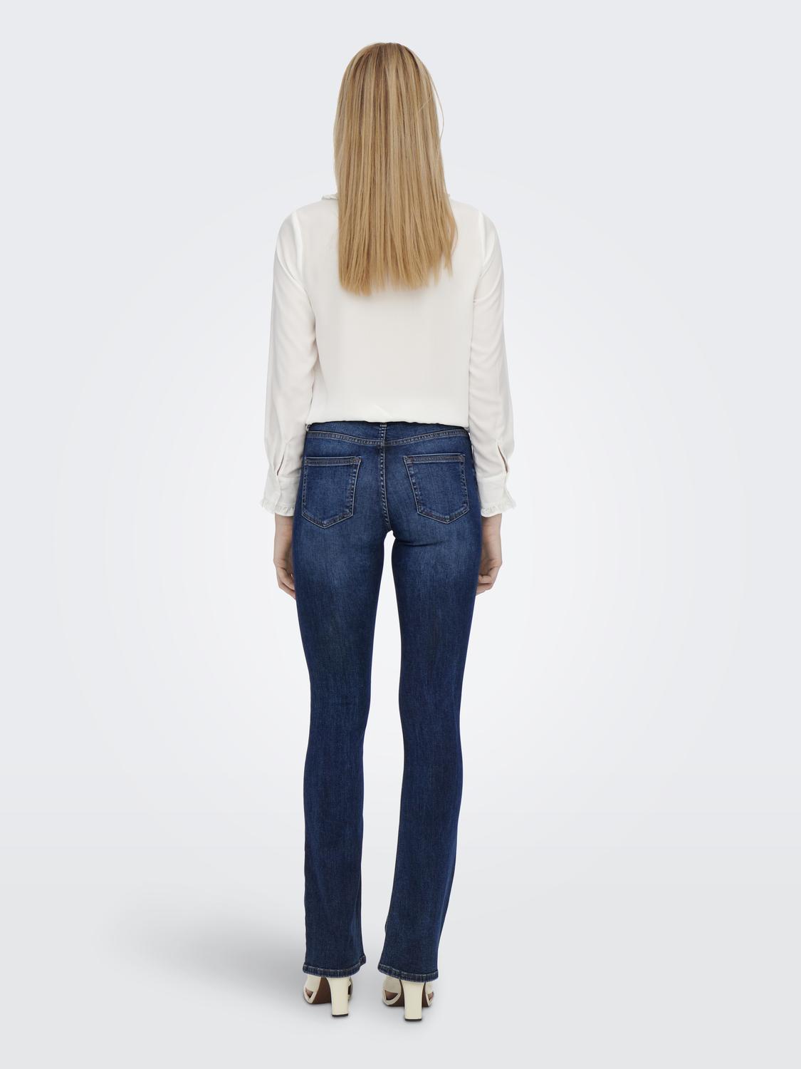 Onlblush Mid Flared Dnm Tai021 Noos Blå