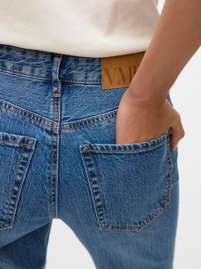 Vmtessa Hr Straight Jeans Li3114 Ga Noos Blå