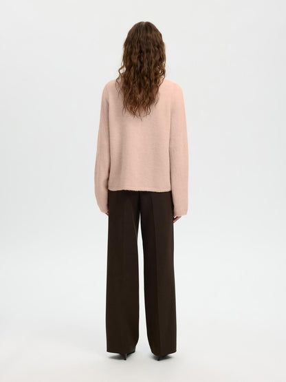 Slwlulu New Ls Knit Cardigan Noos Rosa
