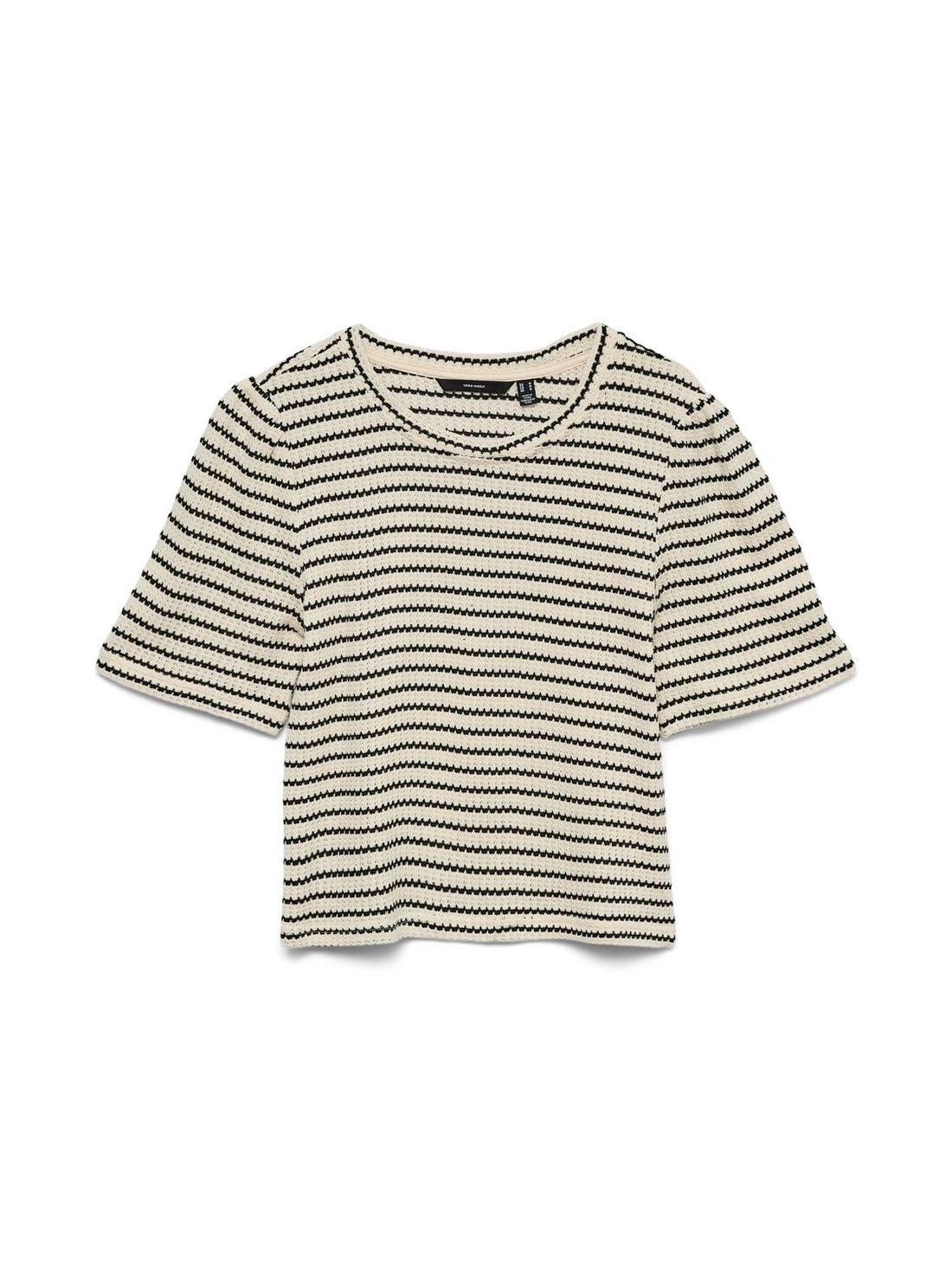 Vmohia 2/4 O-Neck Top Jrs Beige