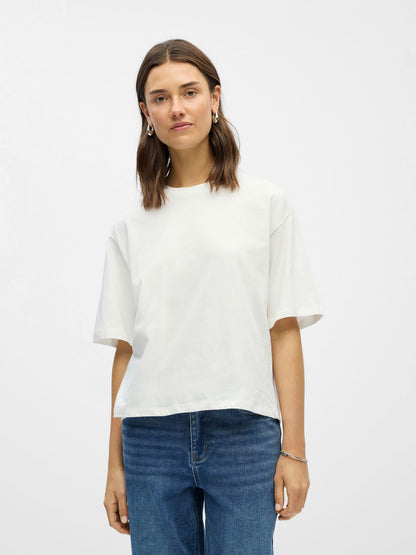 Objgima S/s Lo T-Shirt Noos Hvit