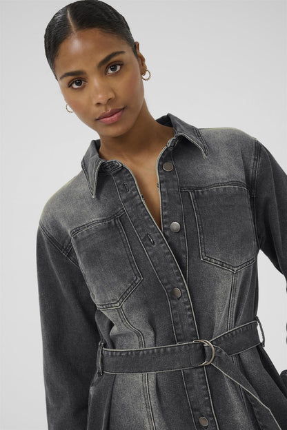 Kaabby Denim Dress Medium Grey Denim