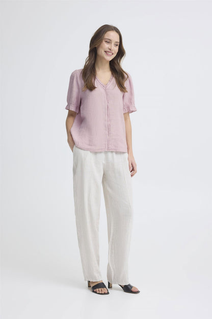 Sbfontanelle Ss Flounce Blouse Rosa