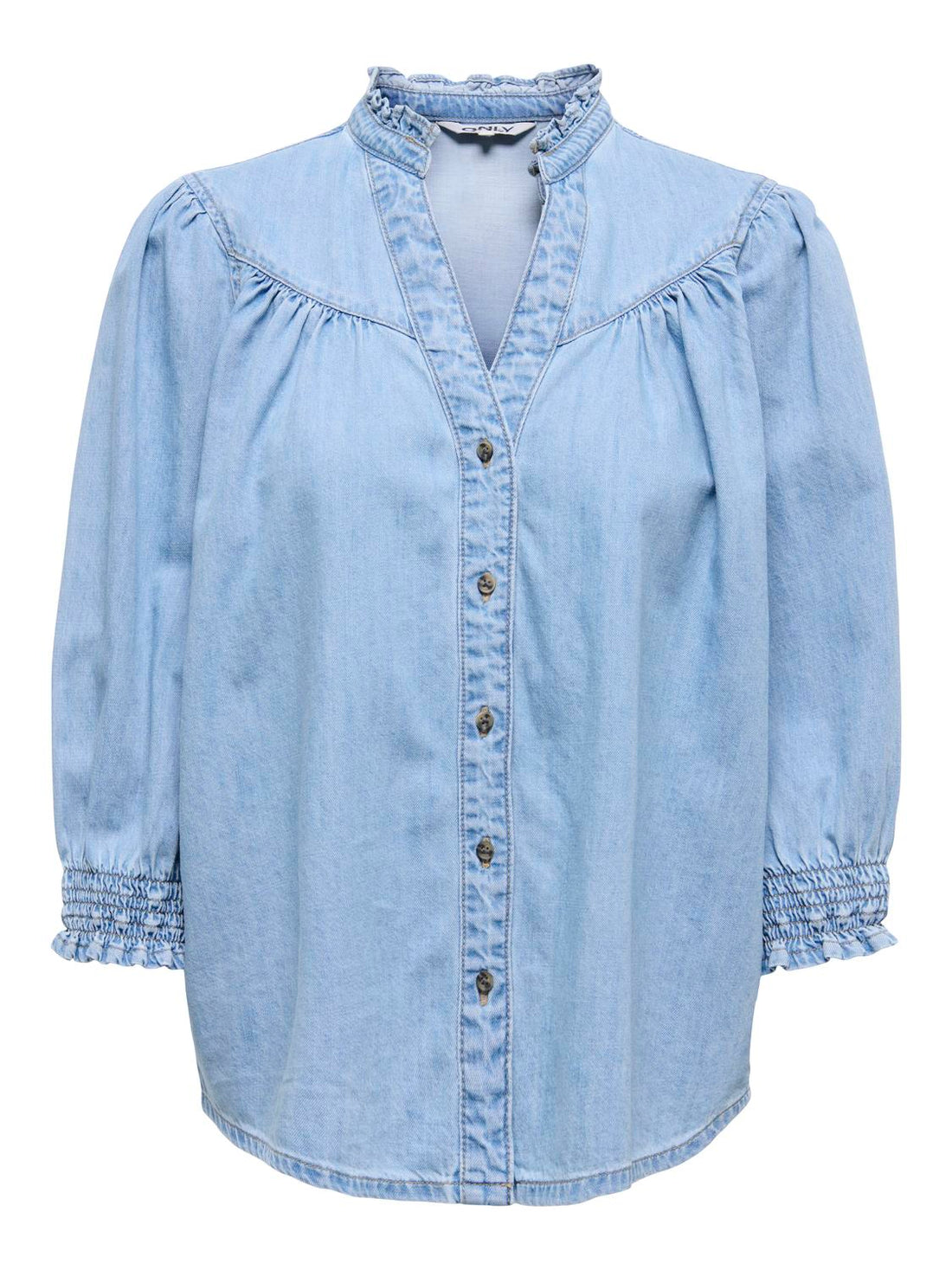 Onlraya 3/4 Shirt Dnm Akm Noos Blå