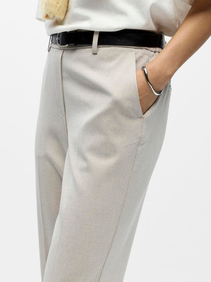 Objlisa Mw Straight Pant Noos Beige