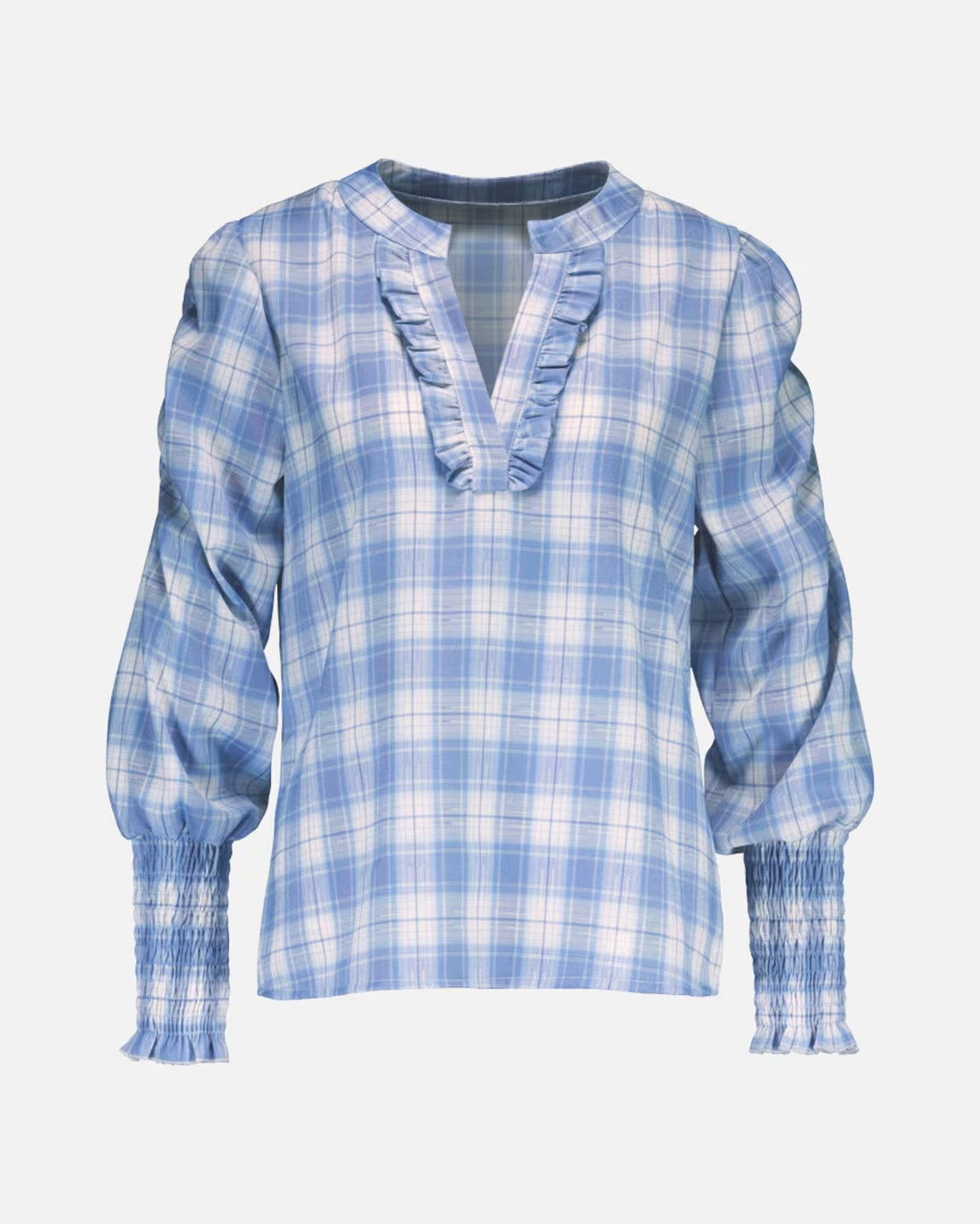 CARMELA SQUARE BLUSE Blå