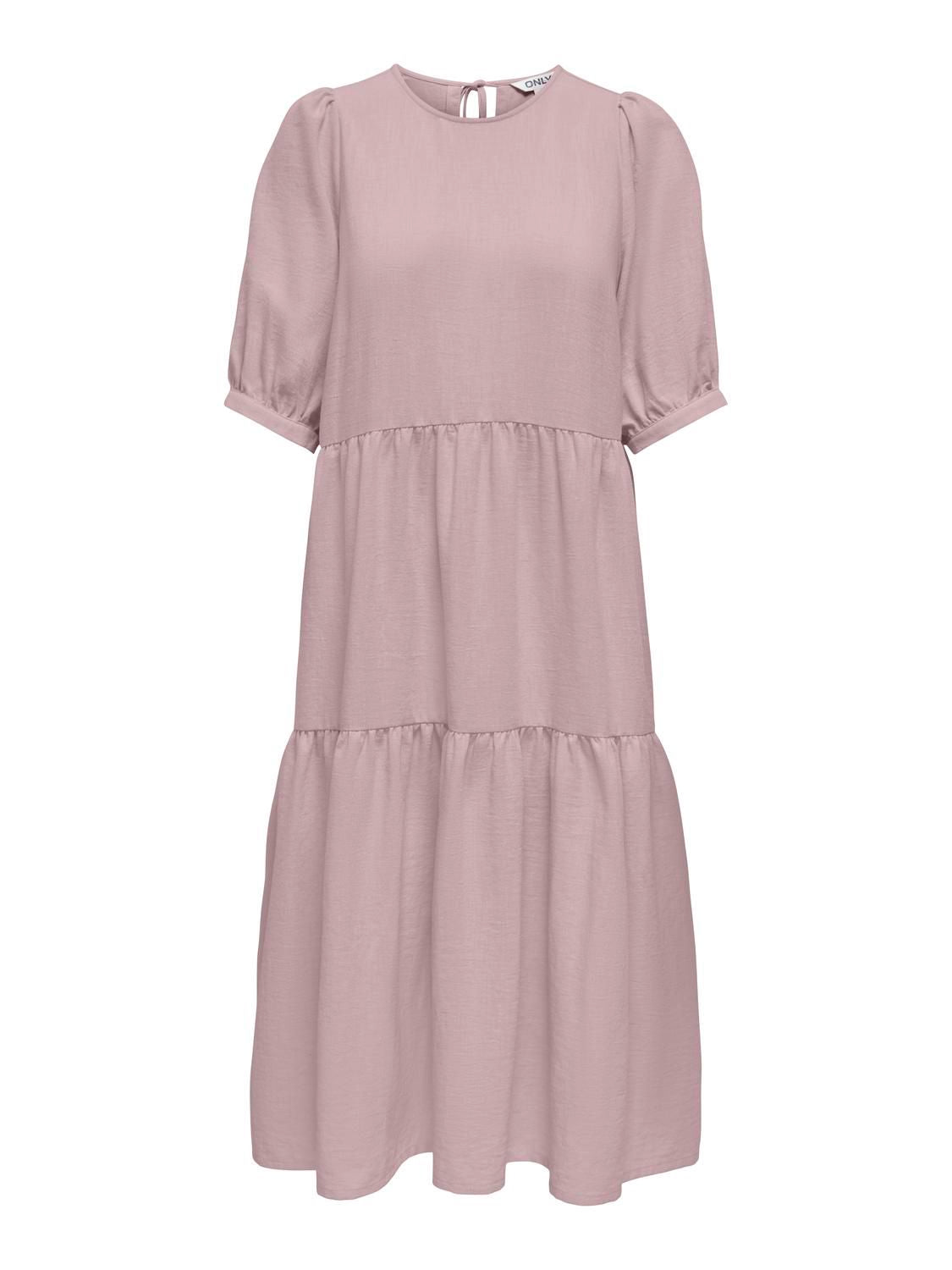 Onlemmia 2/4 Midi Dress Pnt Rosa