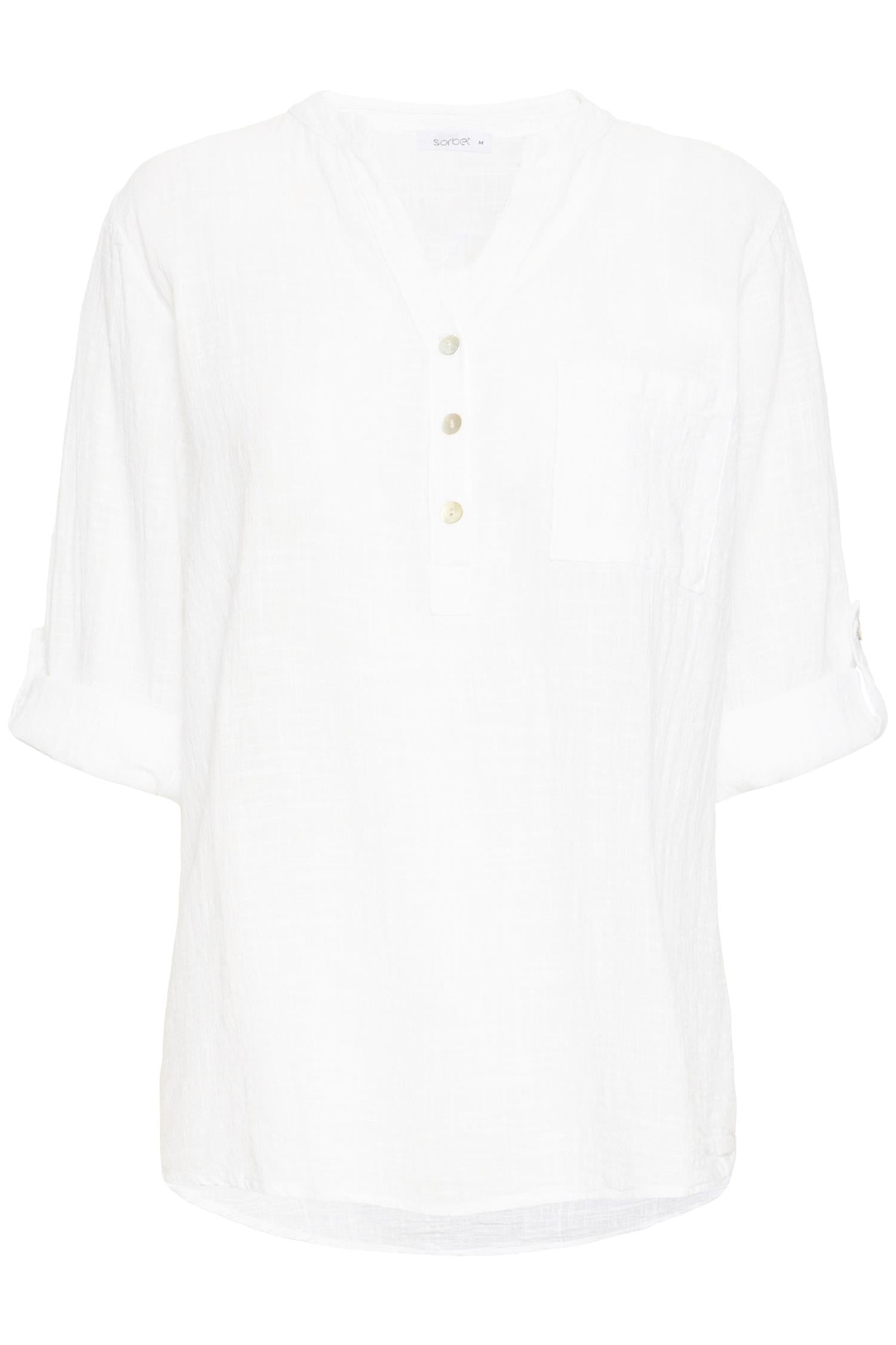 Sbalexa Solid Blouse 2 Hvit