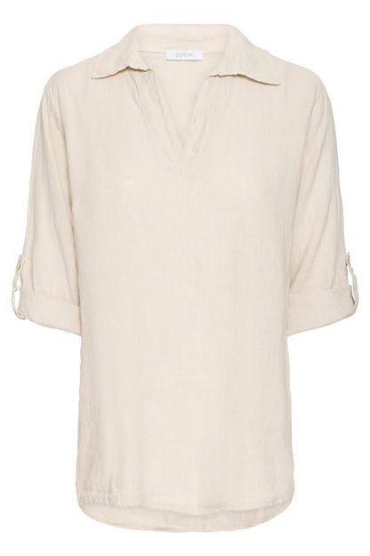 SBFONTANELLE BLOUSE Beige