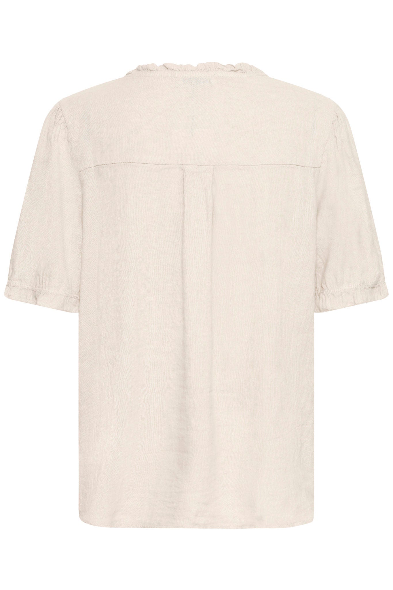 Sbfontanelle Ss Flounce Blouse Beige