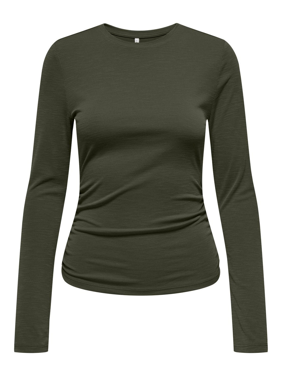 Onlfree Life L/s Slub Rib Top Jrs Grønn