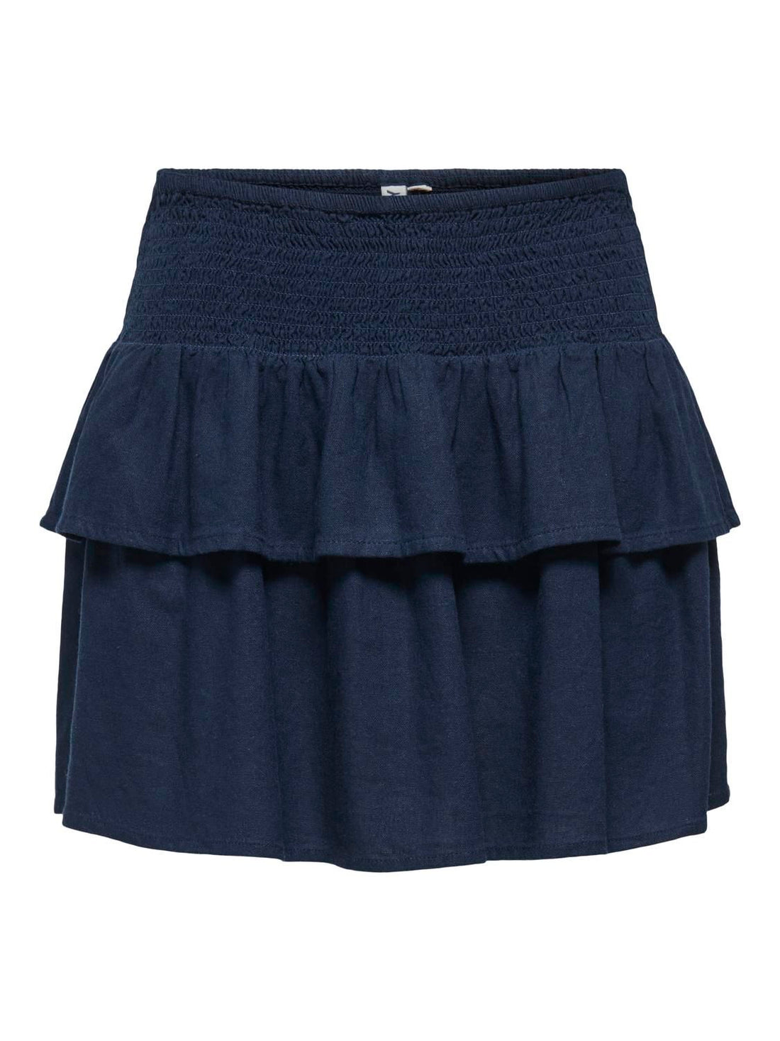 Onlgoa Mw Linen Bl Short Skirt Cc Pnt Blå