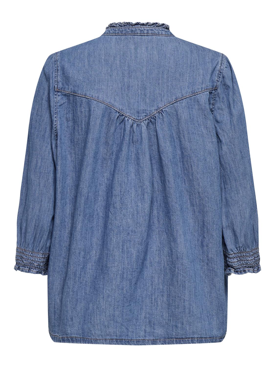 Onlraya 3/4 Shirt Dnm Akm Noos Blå