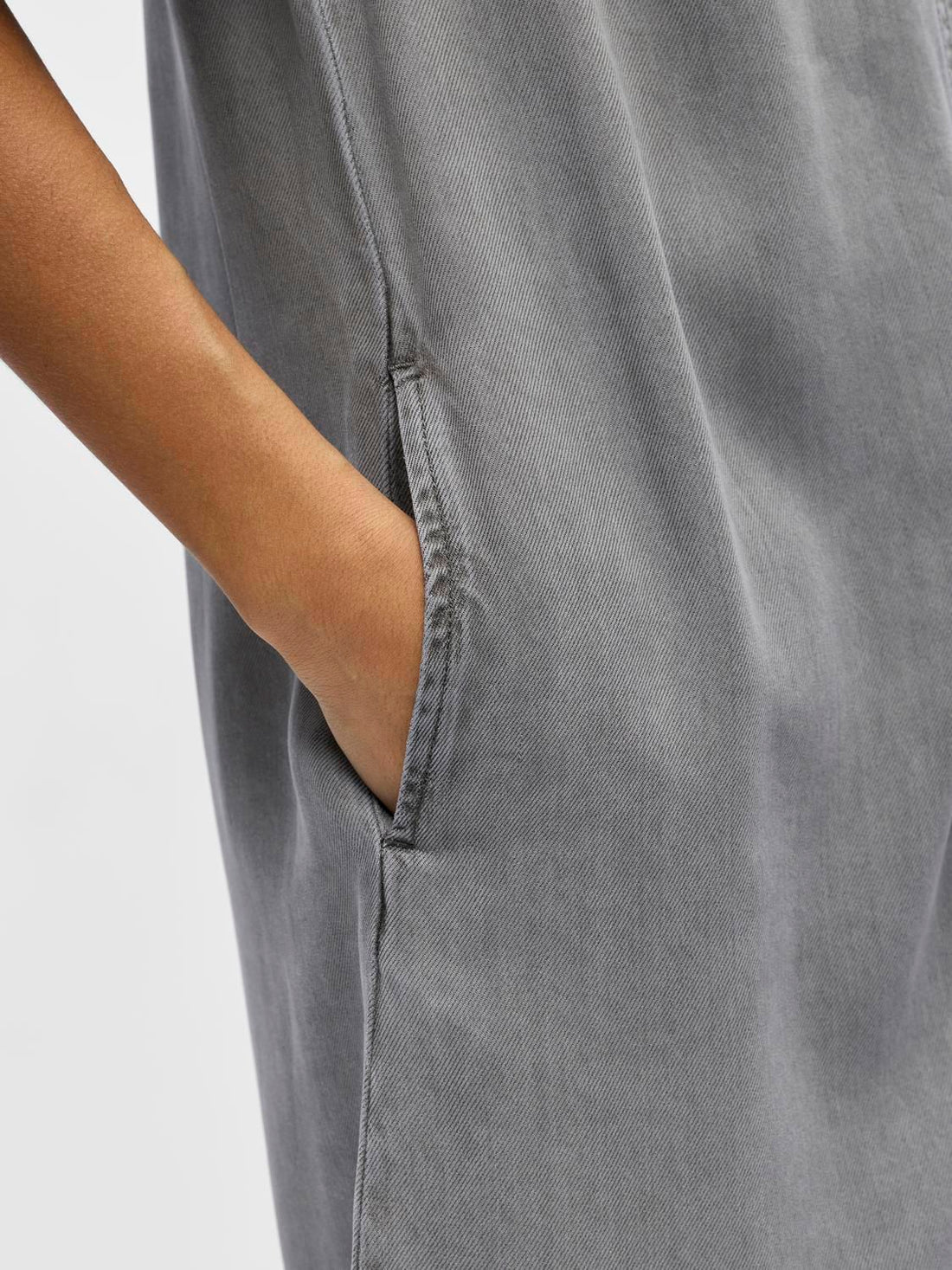 Objframe 2/4 Re Denim Dress Noos Grå
