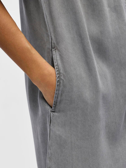 Objframe 2/4 Re Denim Dress Noos Grå