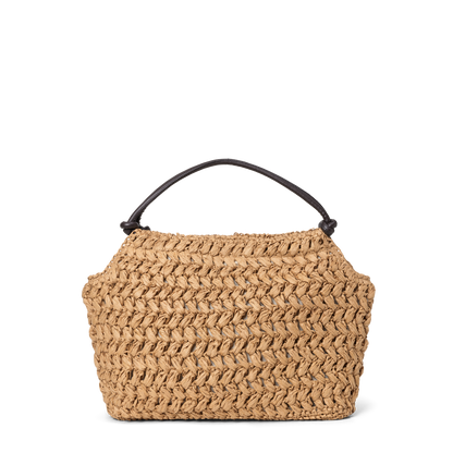 Day Creased Straw Bag S Beige