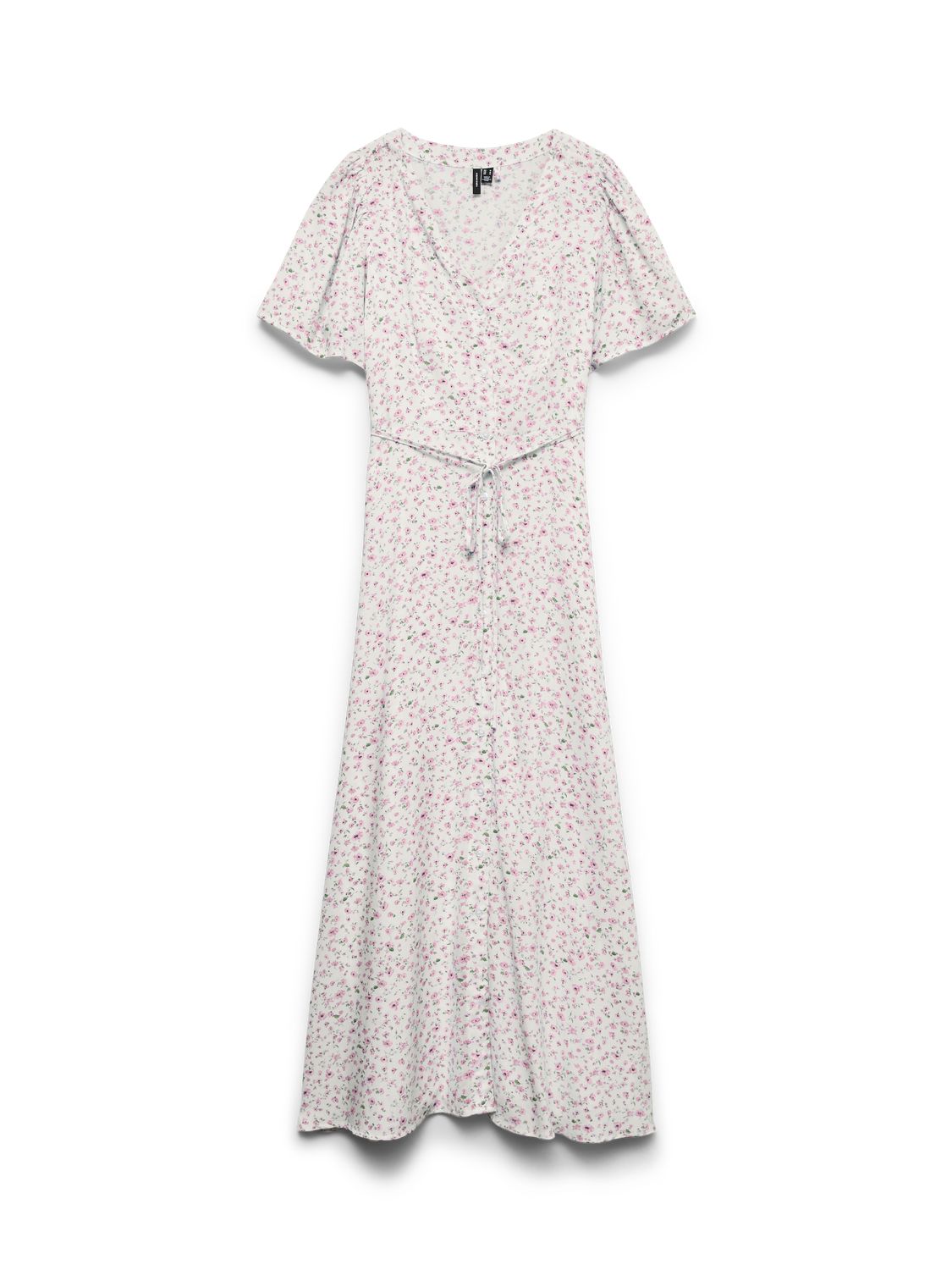Vmalba Ss Calf Dress Wvn Noos Rosa