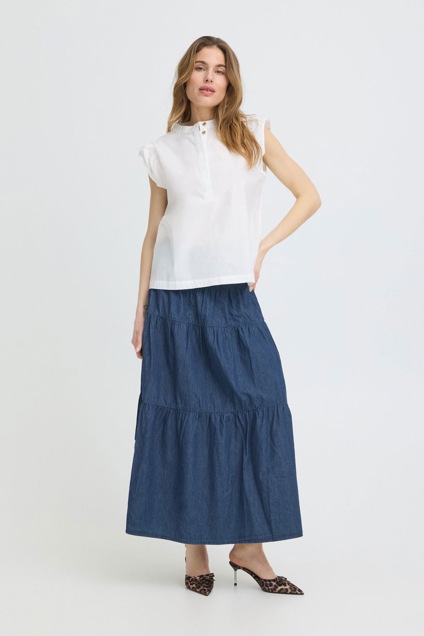 Pzjill Skirt Blå