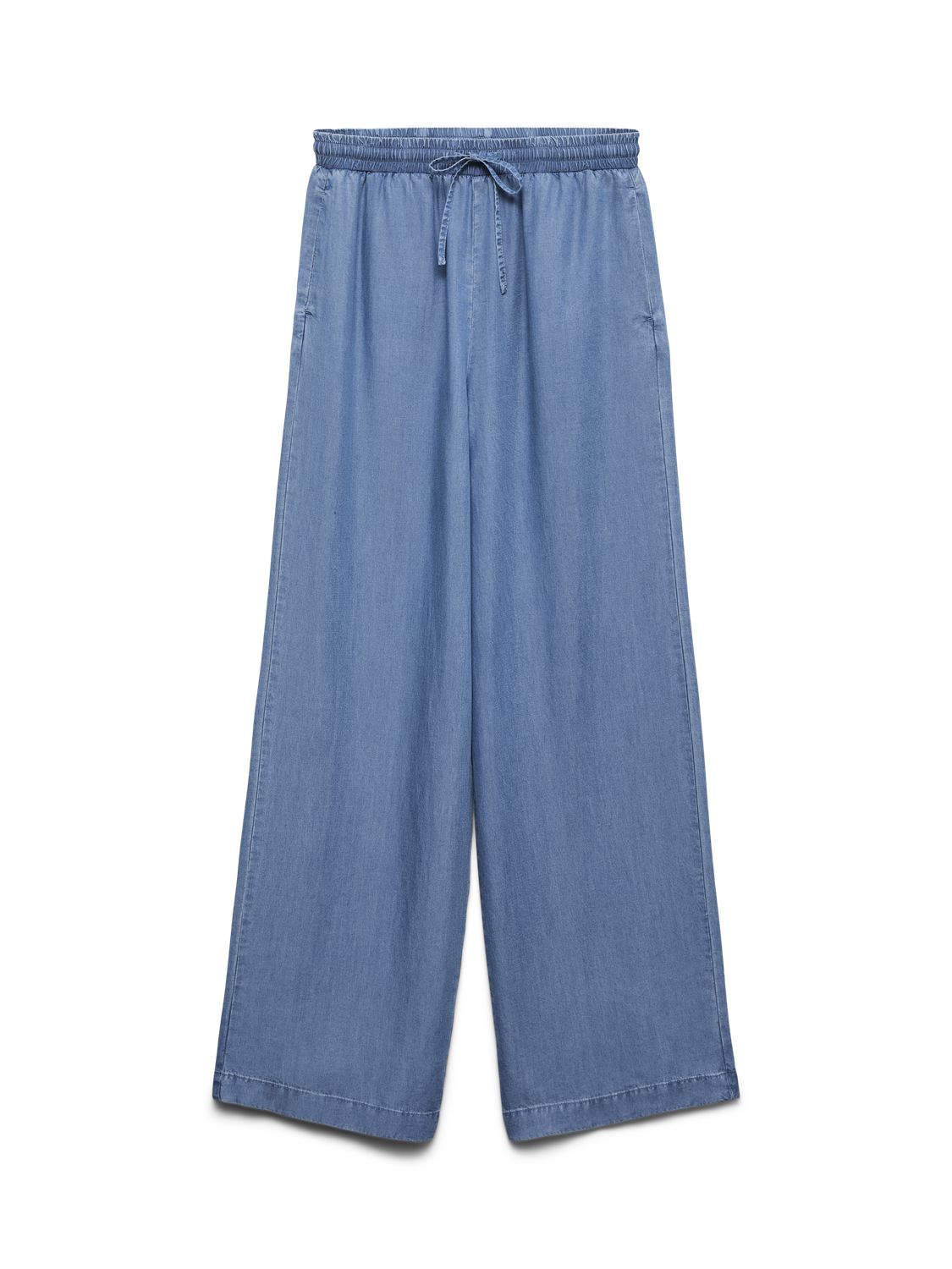 Vmbree Hw Long Loose Tencel Pants Ga Blå