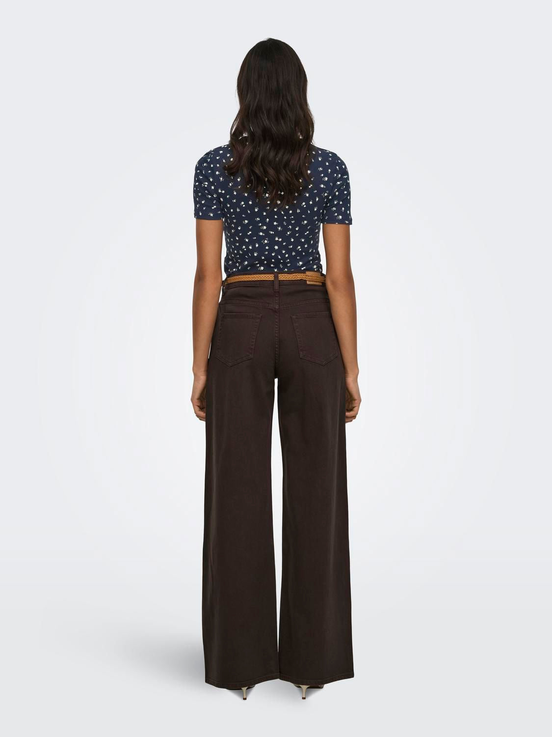 Jdylucky S/s O Neck Top Jrs Noos Blå