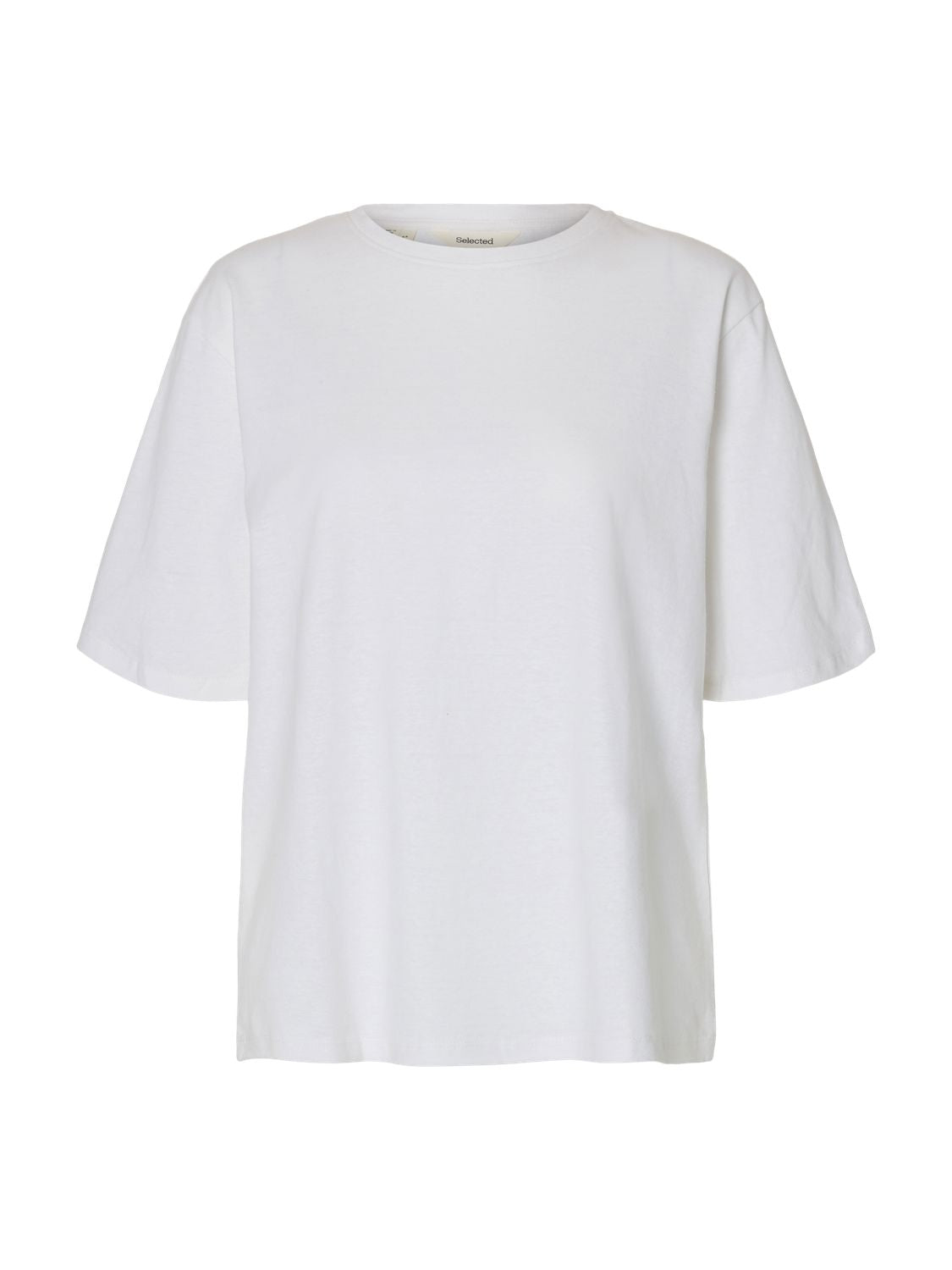 Slwada Ss Linen Blend Tee Noos Hvit