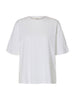 Slwada Ss Linen Blend Tee Noos Hvit