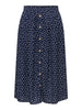Onlmilano Aop Life Long Skirt Wvn Noos Blå