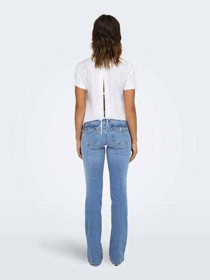 Onlblush Mw Back Pock Fla Tai222 Dnmnoos Blå