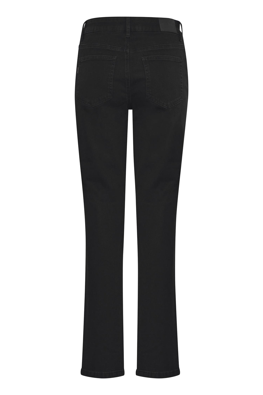 Pzemma Hw Jeans Medium Straight Leg Sort