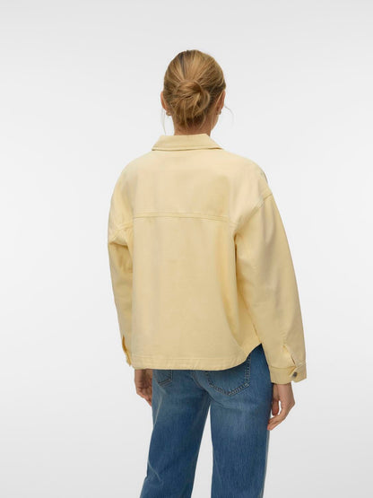 Vmjamie Ls Denim Shacket Mix Ga Noos Gul