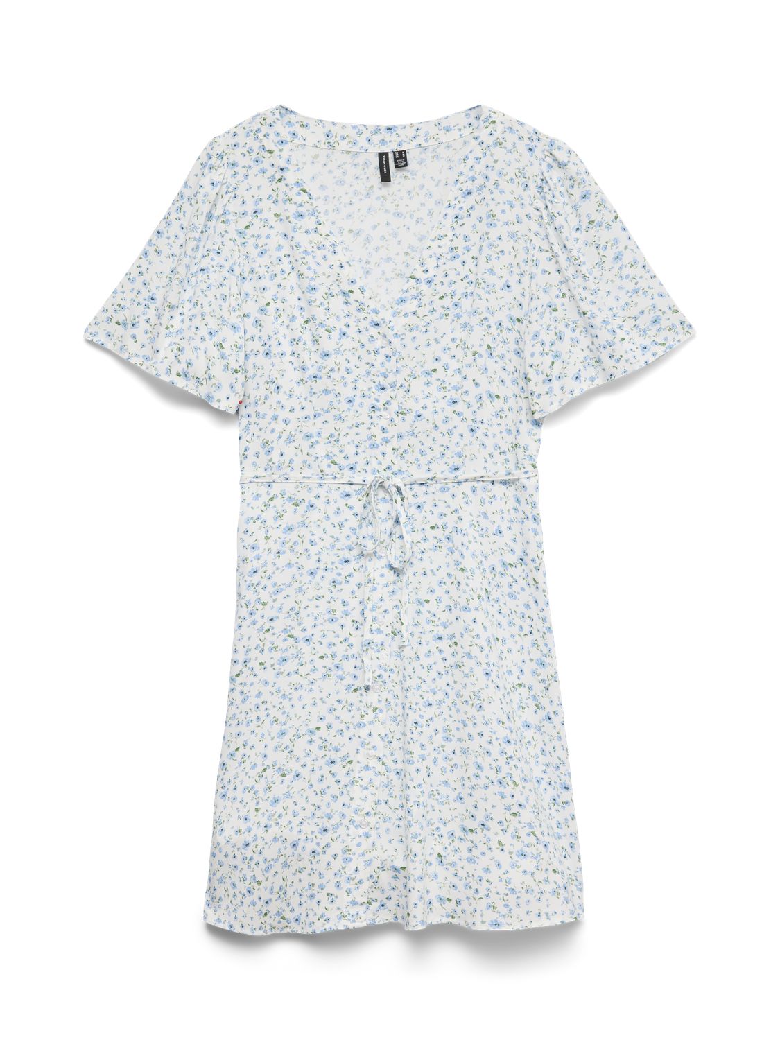 Vmalba Ss Short Dress Wvn Noos Blå