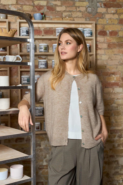BCDELL SS CARDIGAN Beige