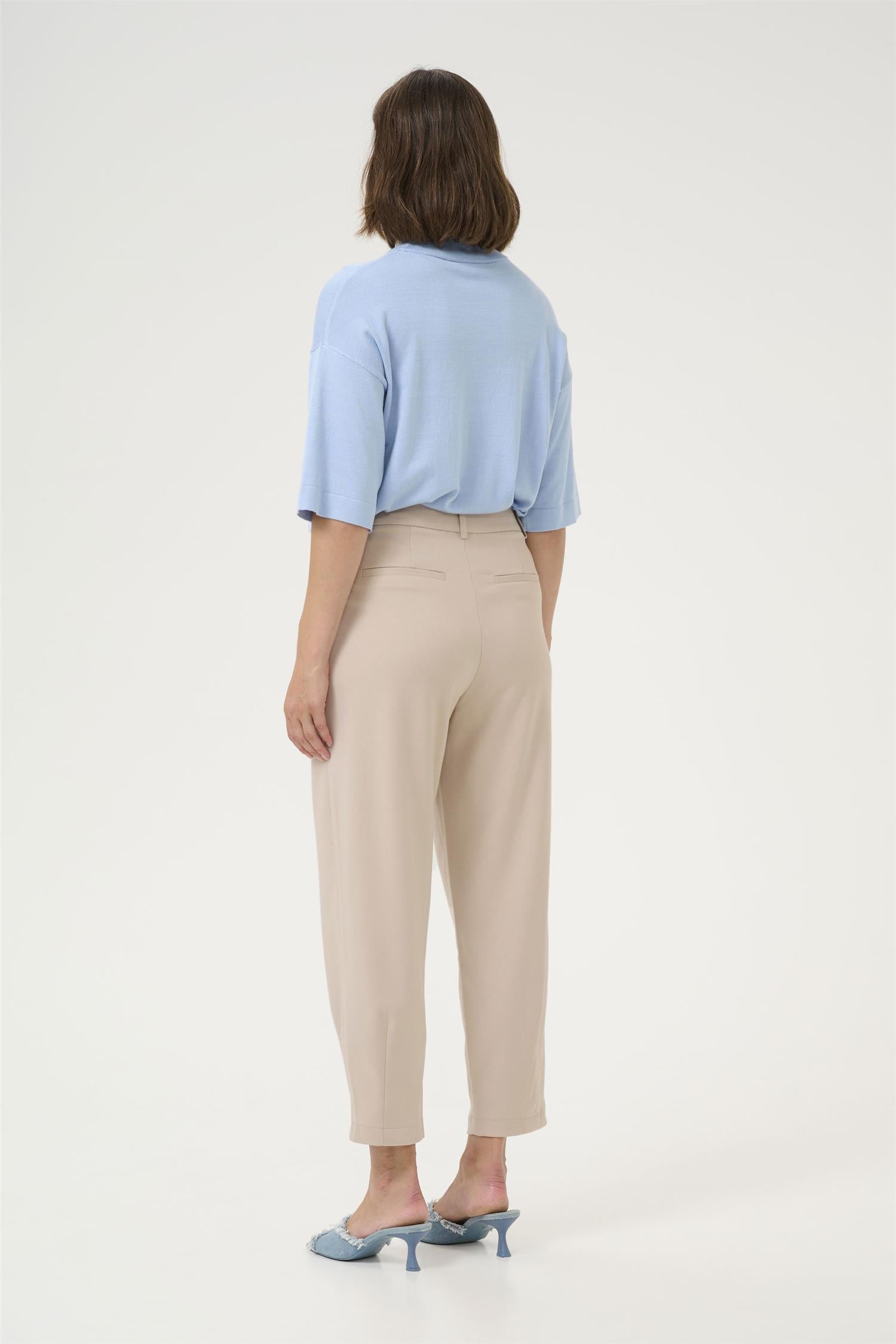 Kamerle Pants Cropped Beige