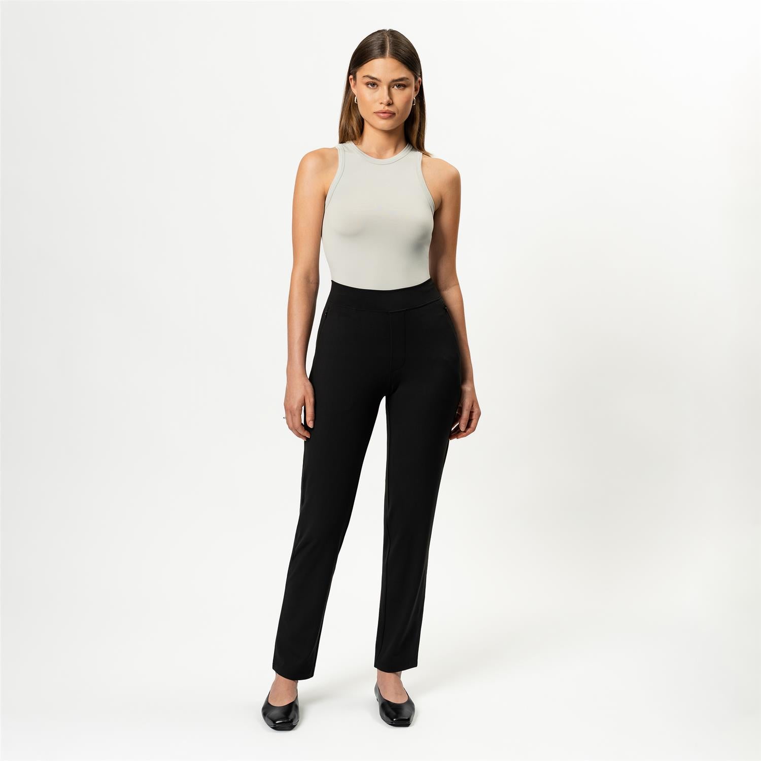 Asana Slim Pant Svart