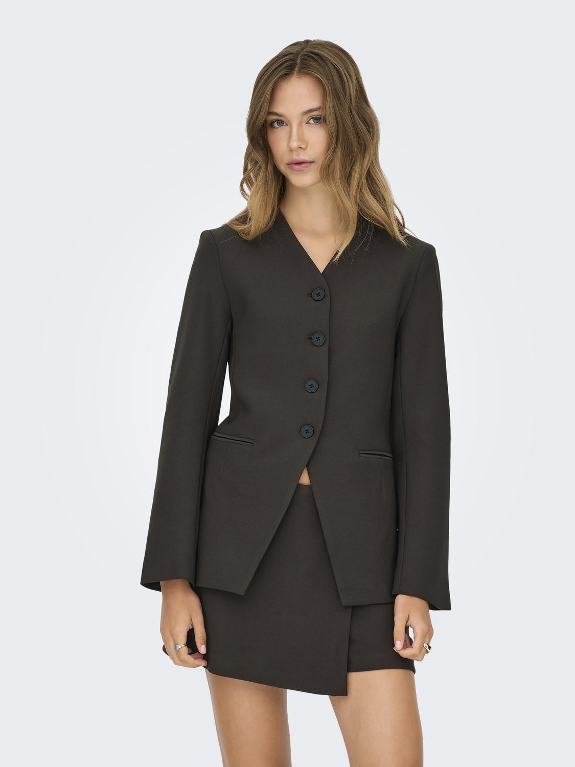 Onllamina Life L/s Fit Blazer Tlr Brun