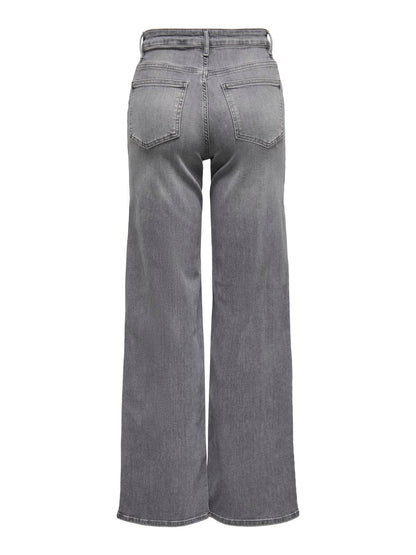 ONLMADISON BLUSH HW WID DNM REA0938 NOOS Lysegrå
