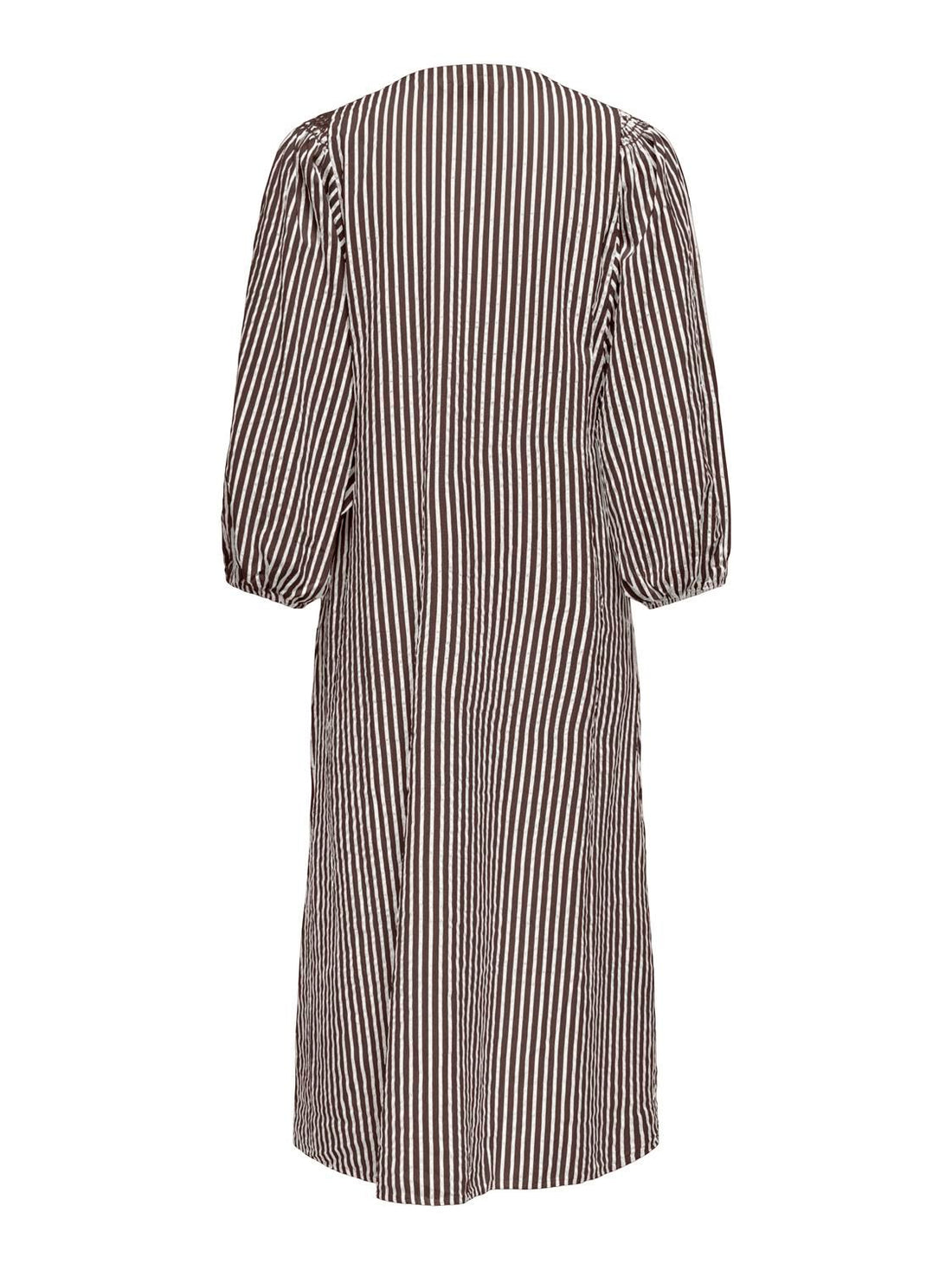 Onlrolly L/s Midi Stripe Dress Cs Wvn Grå