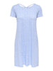 Onlbera Back Lace Up S/s Dress Jrs Noos Blå