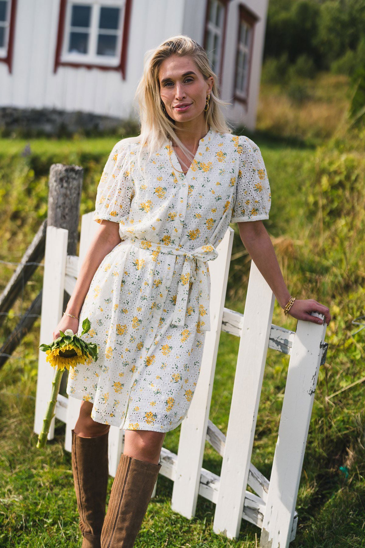 Rauseivor 2/4 Shirt Dress Aop Flerfarget